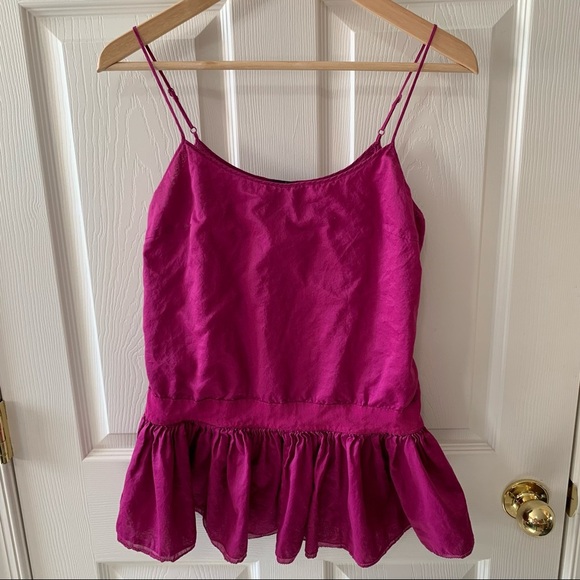 EUC Moda International Victorias Secret Peplum Tank - Picture 1 of 5